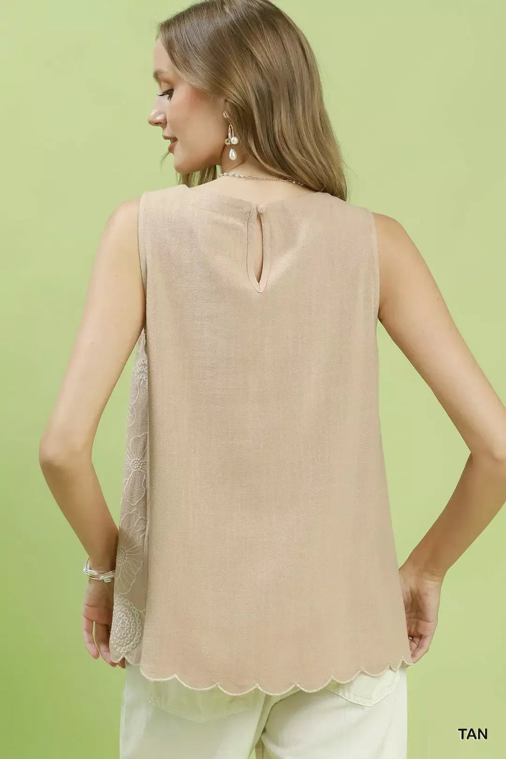 Umgee Floral Embroidered Sleeveless Top - Rooted & Reckless Co.