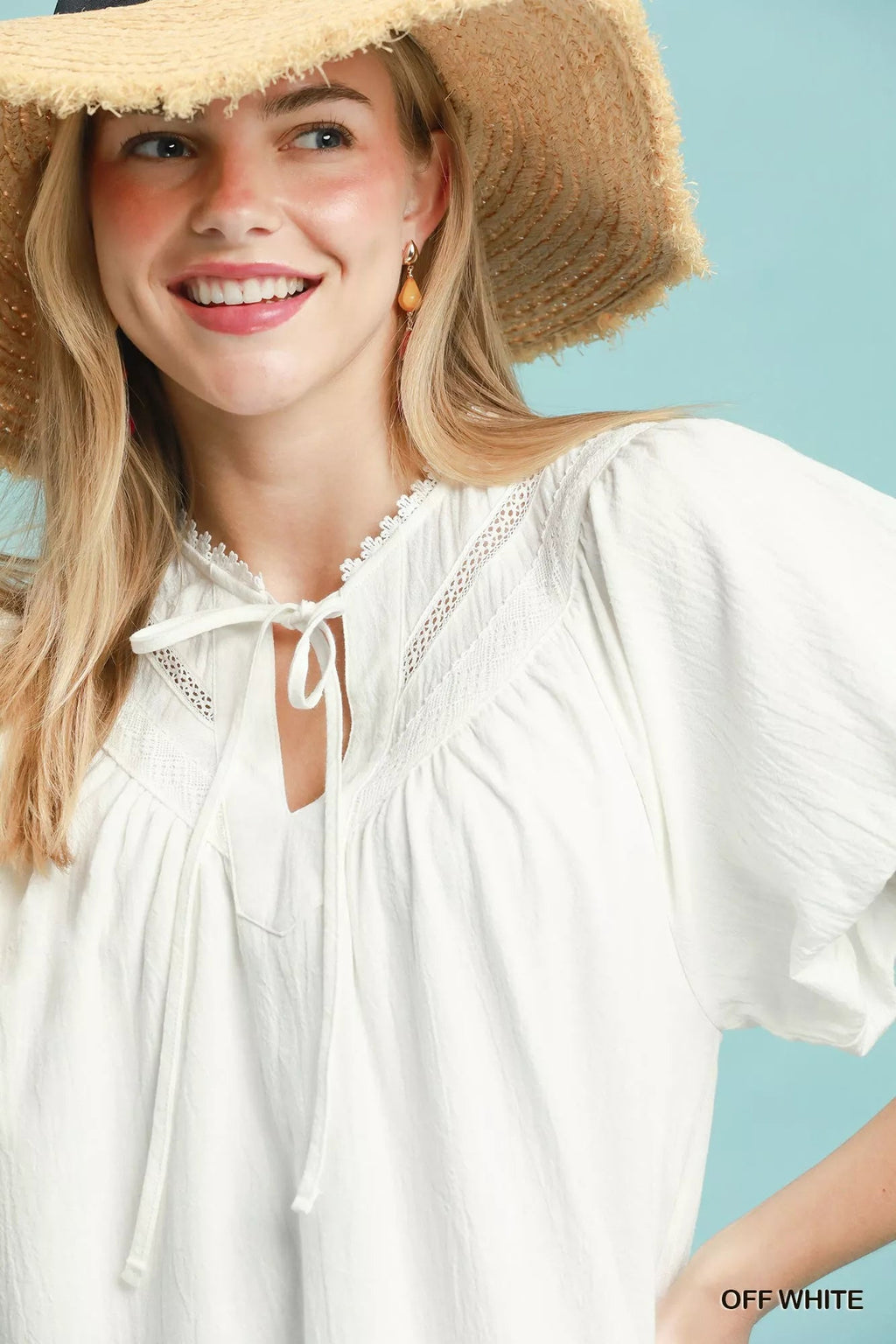 Umgee Flutter Sleeve Tassel Tie Ruffle Hem Mini Dress - Rooted & Reckless Co.