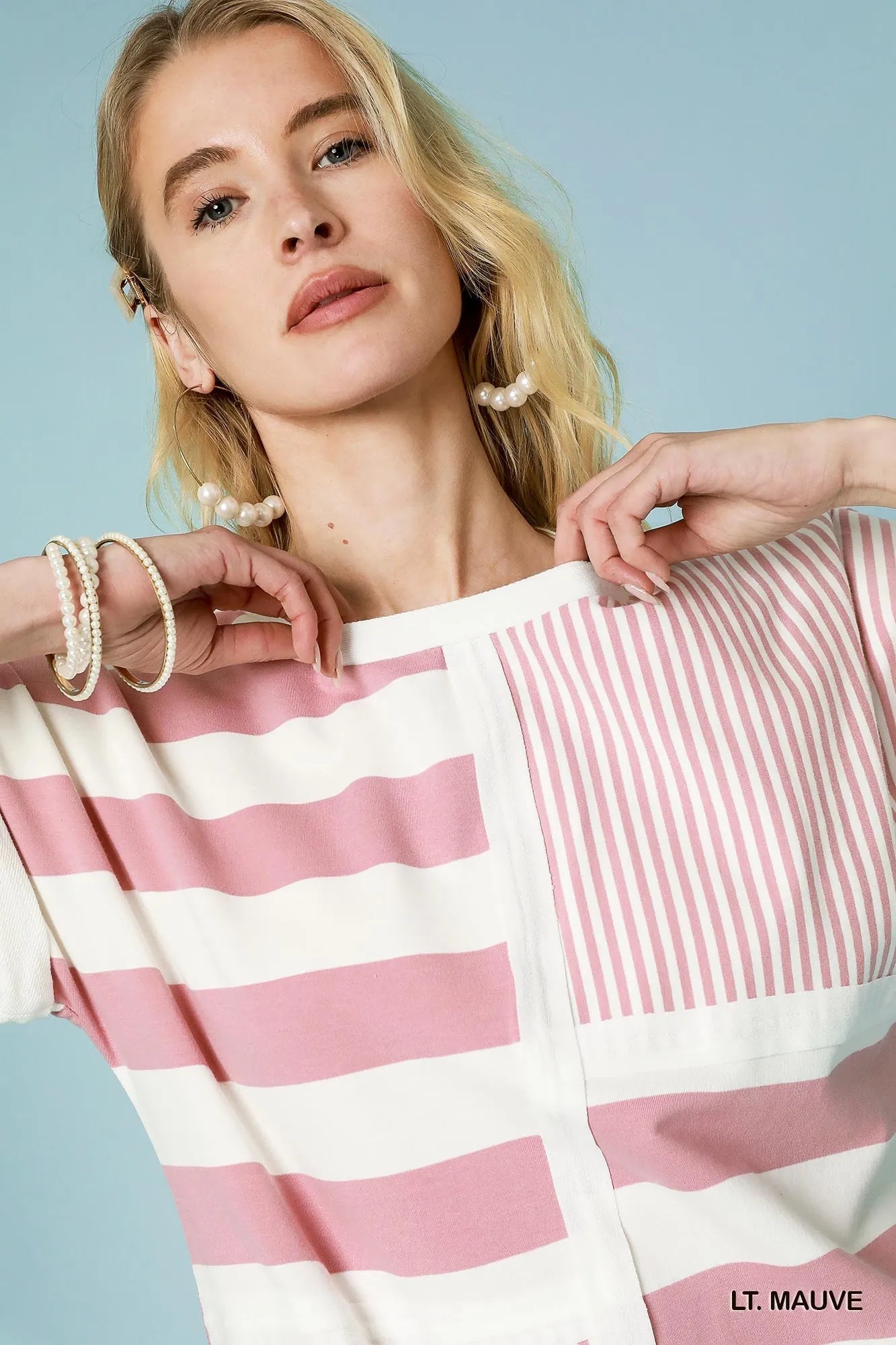 Umgee Mixed Striped Short Sleeve Romper - Rooted & Reckless Co.