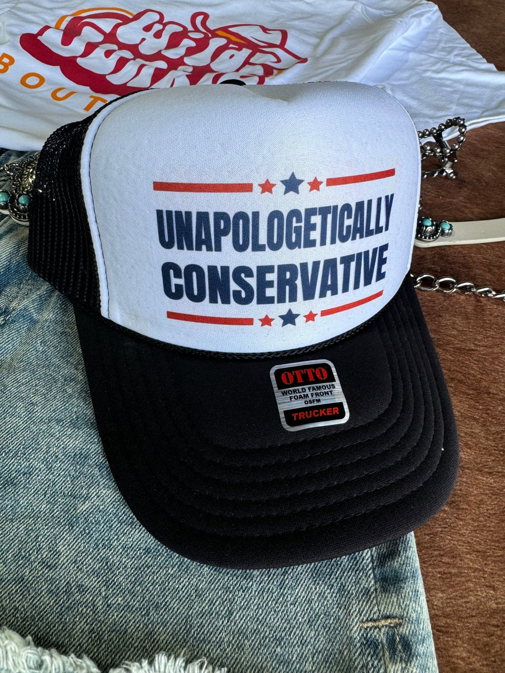 Unapologetically Conservative Trucker Hat - Rooted & Reckless Co.