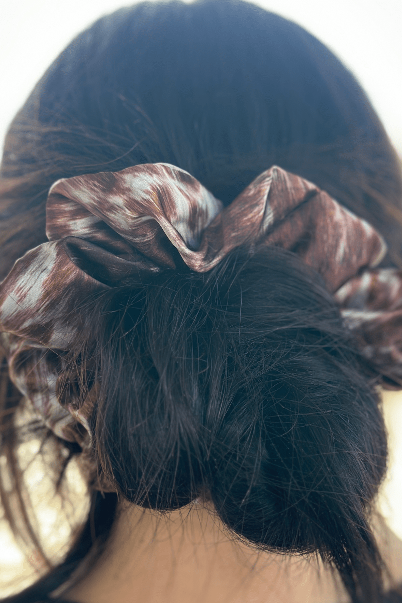 Up In Texas Western Scrunchie — Sterling Kreek Texas-Themed Hair Statement - Rooted & Reckless Co.