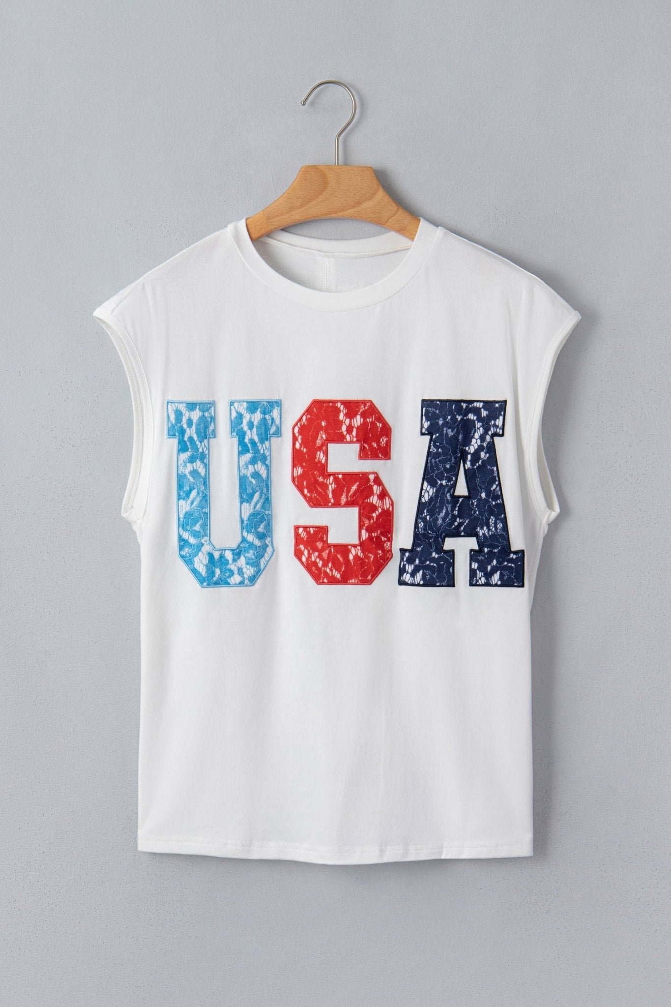 USA Colorblock Letter Dolman Sleeve Tee - Rooted & Reckless Co.