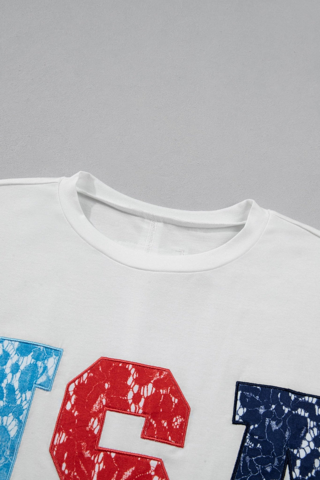 USA Colorblock Letter Dolman Sleeve Tee - Rooted & Reckless Co.