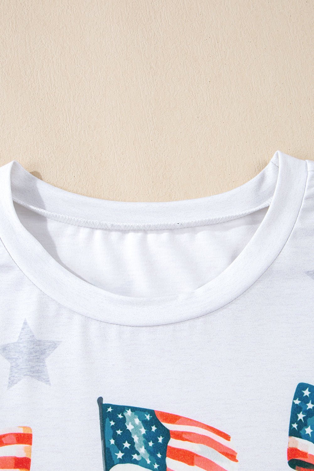 USA Flag & Bow Star Graphic T-Shirt - Rooted & Reckless Co.