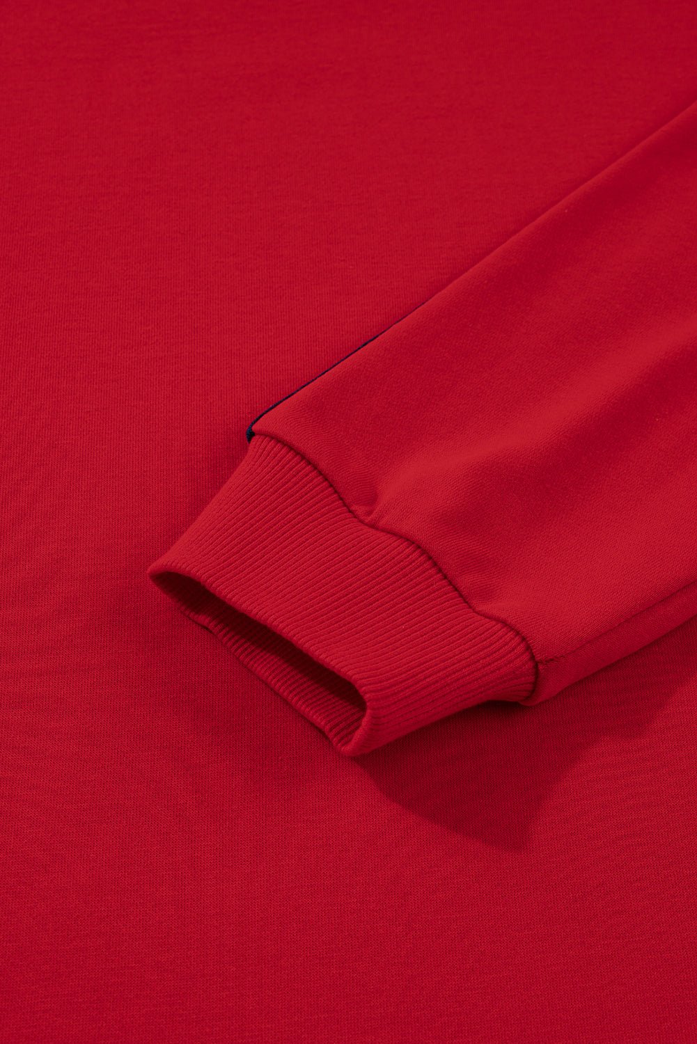 Varsity Stripe Contrast Ribbed Trim Sweatshirt - Rooted & Reckless Co.