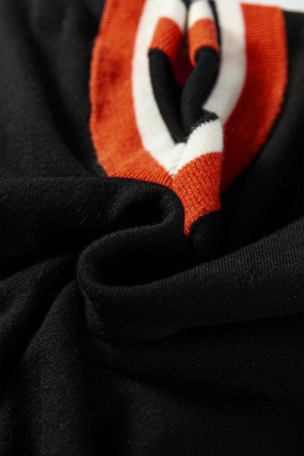 Varsity Stripe Contrast Trim V-Neck Sweater - Rooted & Reckless Co.