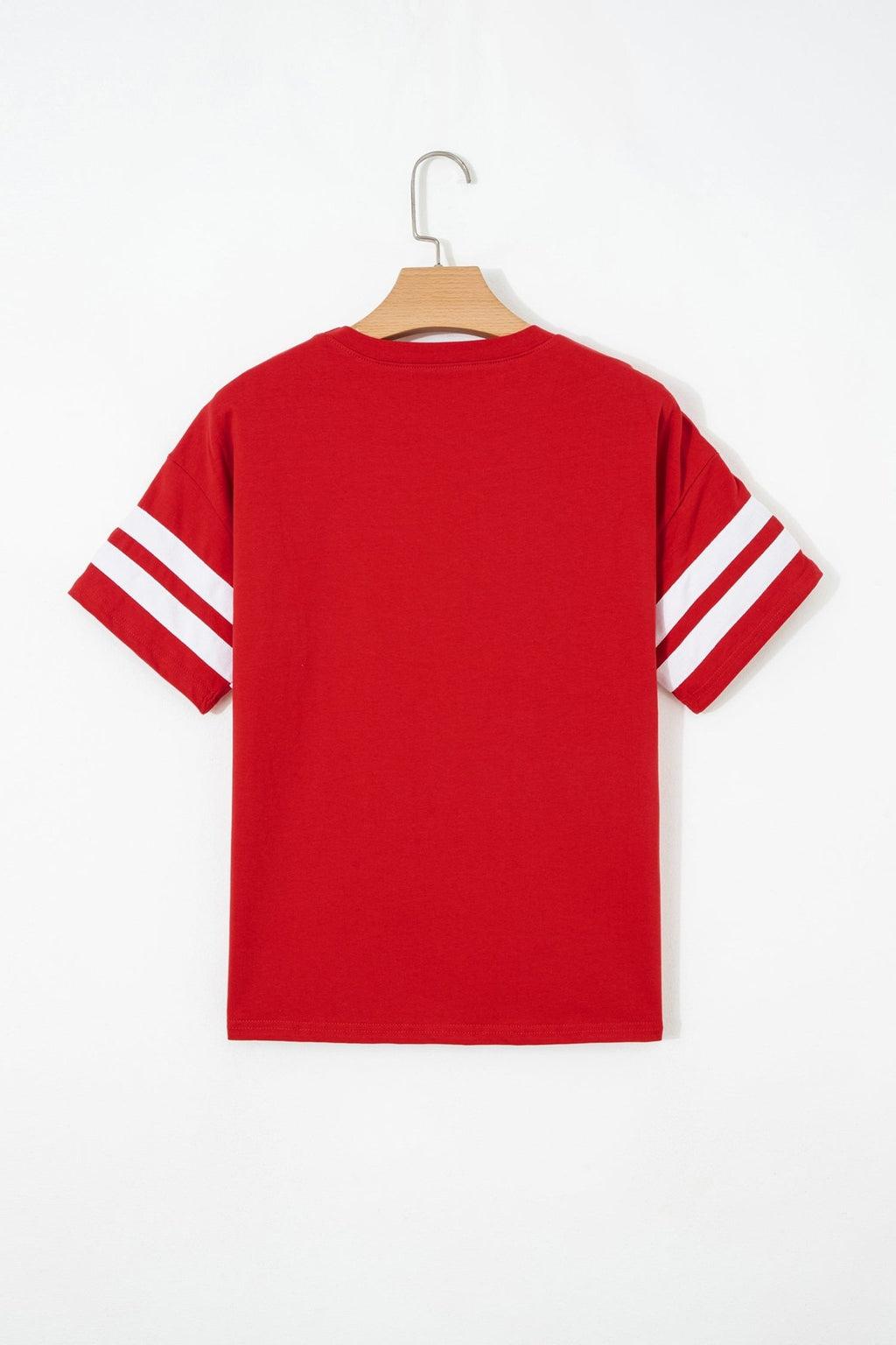 Varsity Stripe Crew Neck Short Sleeve T-Shirt - Rooted & Reckless Co.