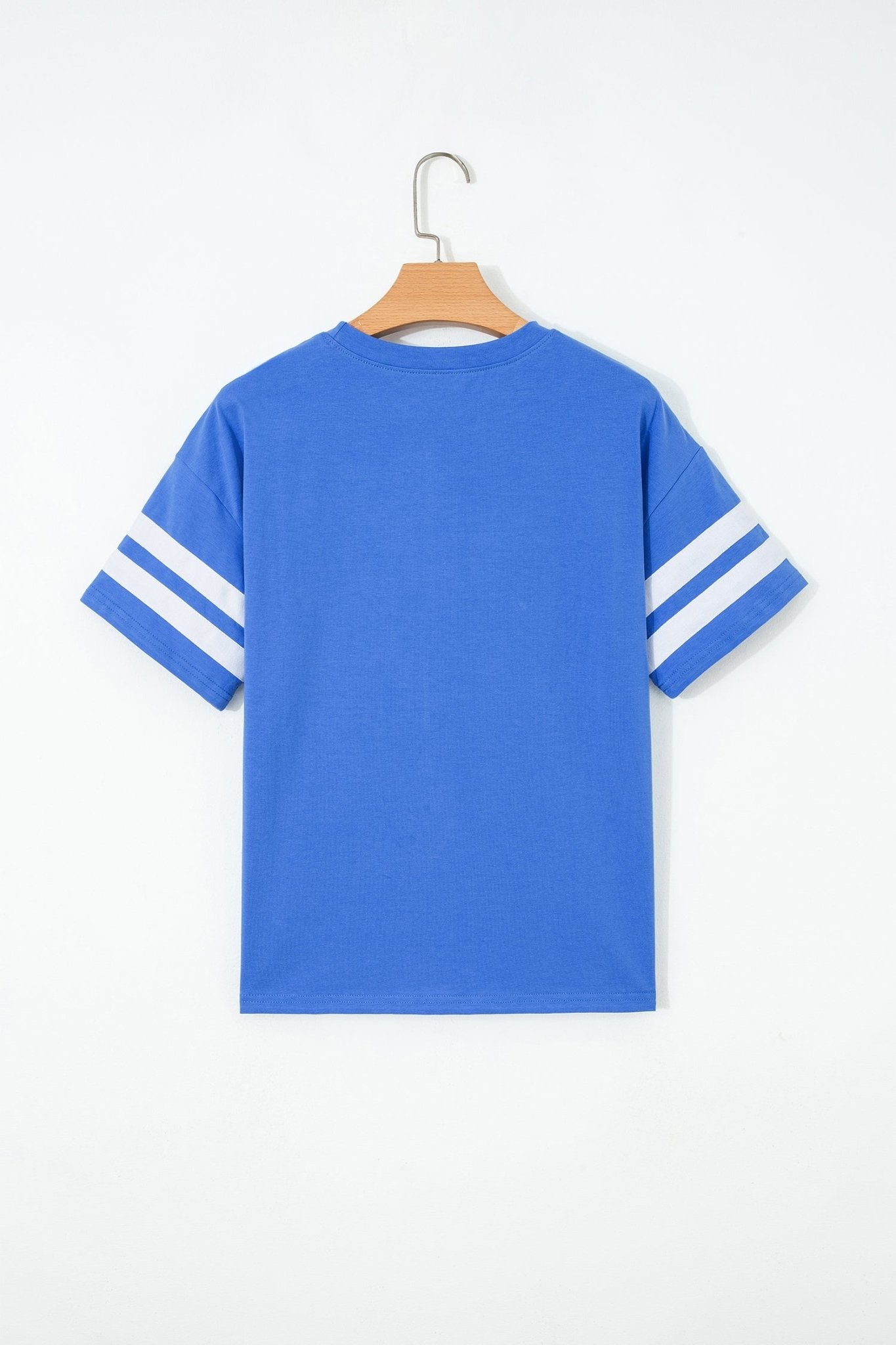 Varsity Stripe Crew Neck Short Sleeve T-Shirt - Rooted & Reckless Co.