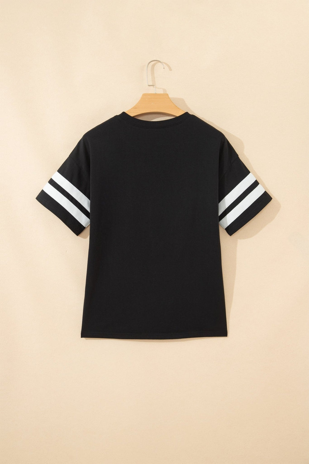 Varsity Stripe Crew Neck Short Sleeve T-Shirt - Rooted & Reckless Co.