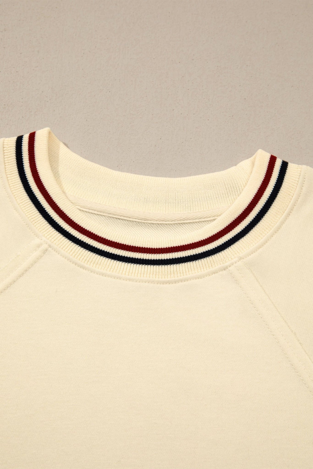 Varsity Stripe Cuffed Short Sleeve Tunic Top - Rooted & Reckless Co.