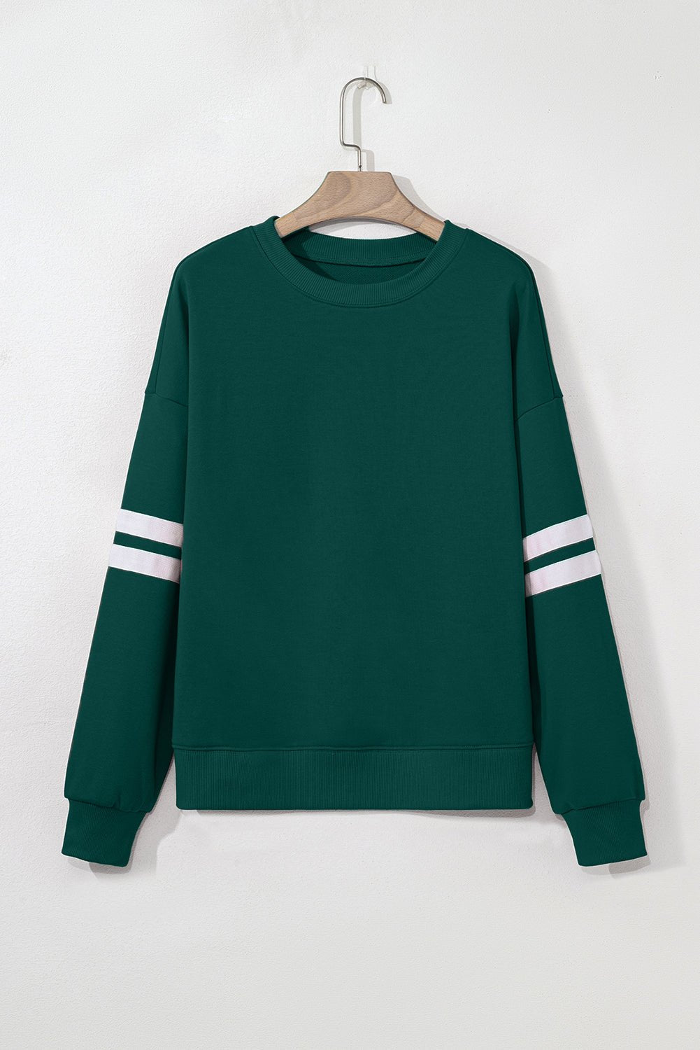 Varsity Stripe Drop Shoulder Oversized Sweatshirt - Rooted & Reckless Co.