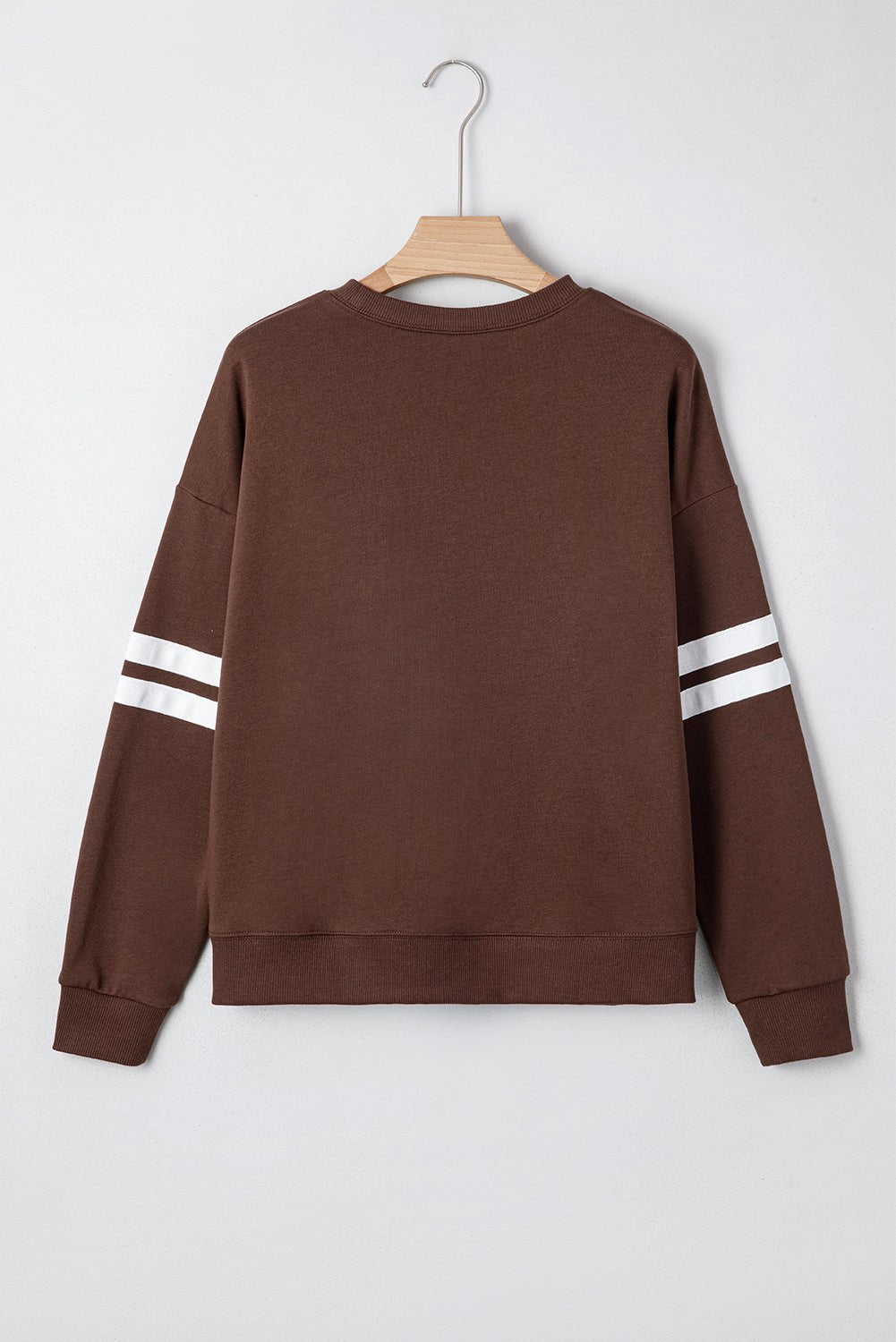 Varsity Stripe Drop Shoulder Oversized Sweatshirt - Rooted & Reckless Co.