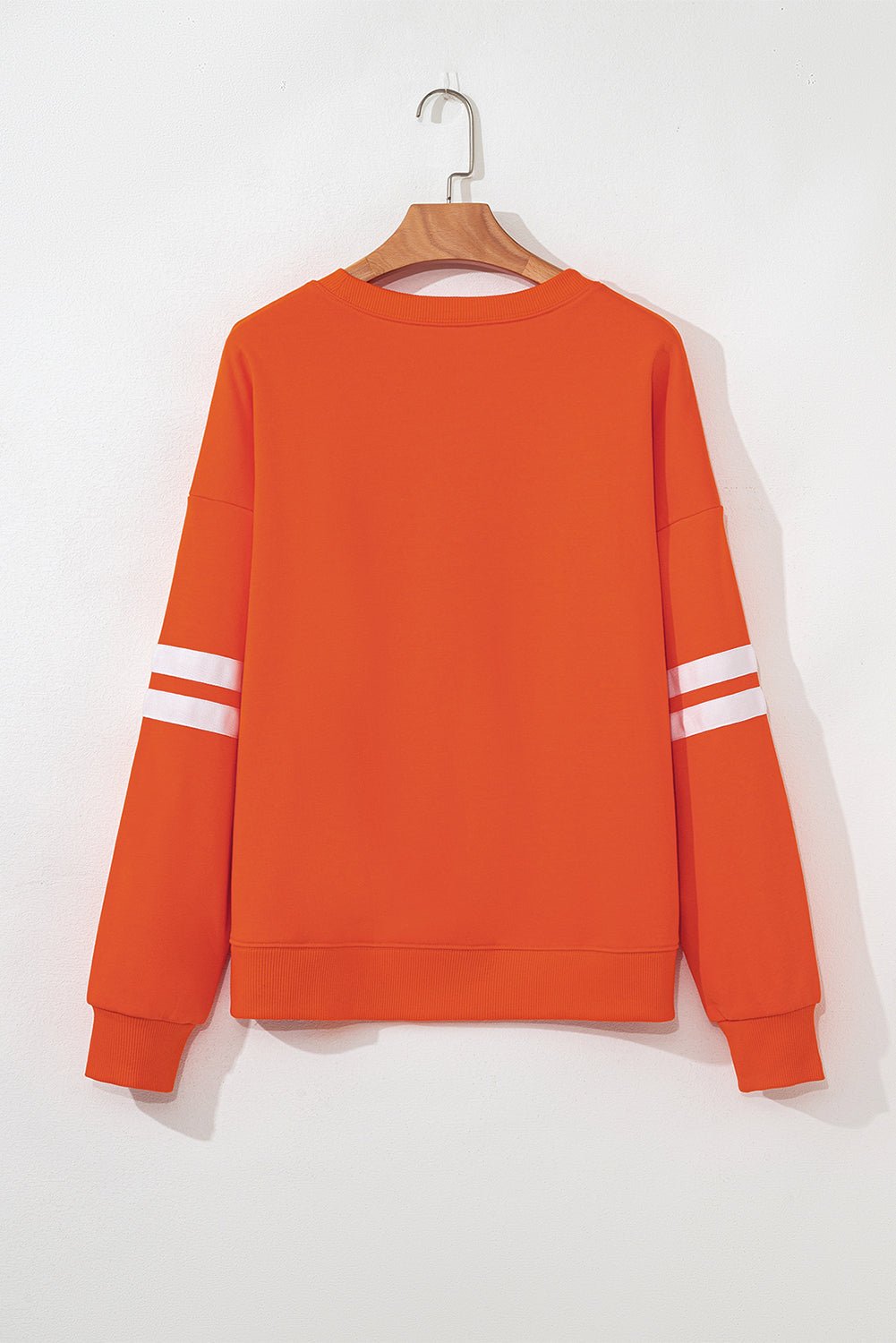Varsity Stripe Drop Shoulder Oversized Sweatshirt - Rooted & Reckless Co.