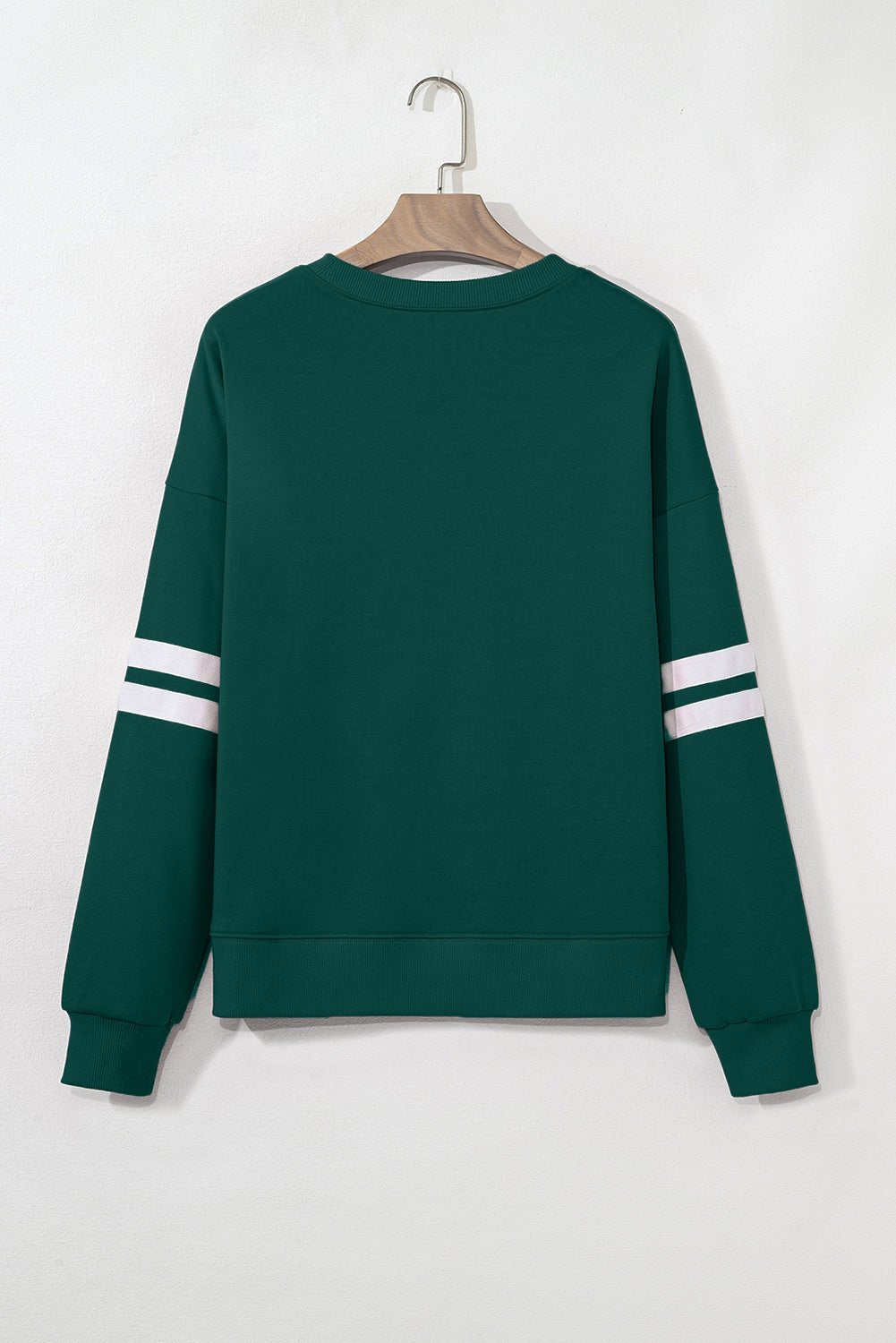 Varsity Stripe Drop Shoulder Oversized Sweatshirt - Rooted & Reckless Co.