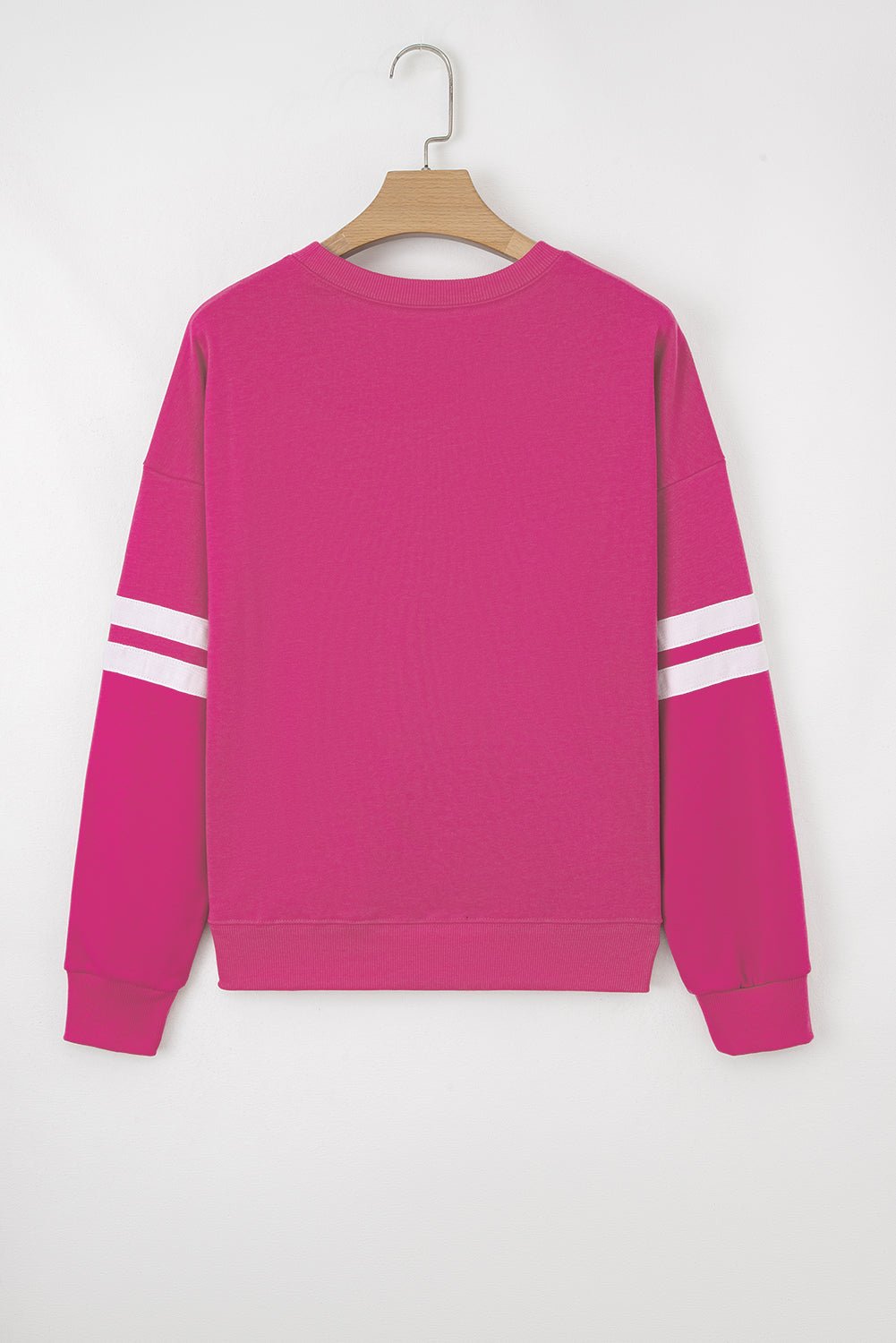 Varsity Stripe Drop Shoulder Oversized Sweatshirt - Rooted & Reckless Co.
