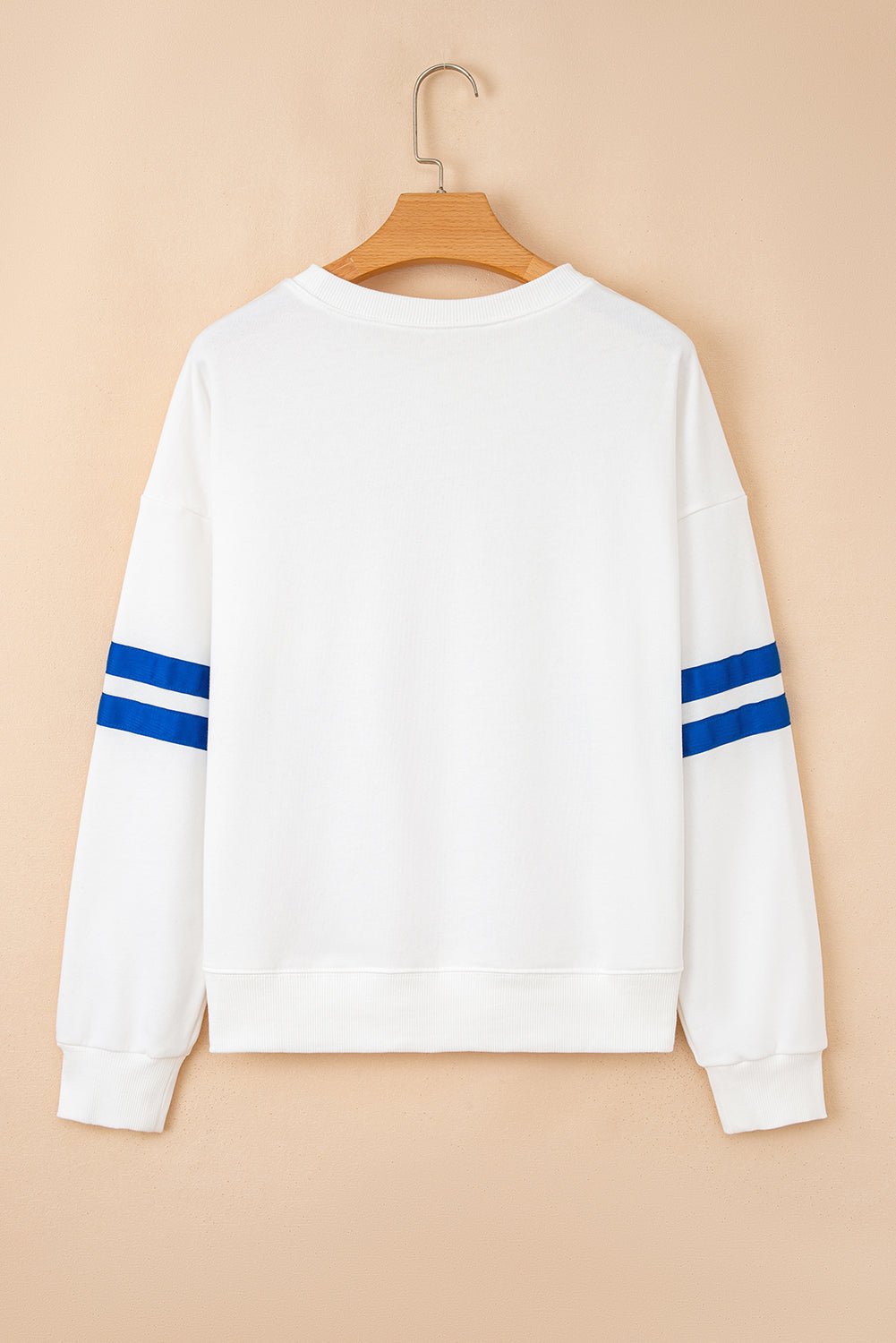 Varsity Stripe Drop Shoulder Oversized Sweatshirt - Rooted & Reckless Co.