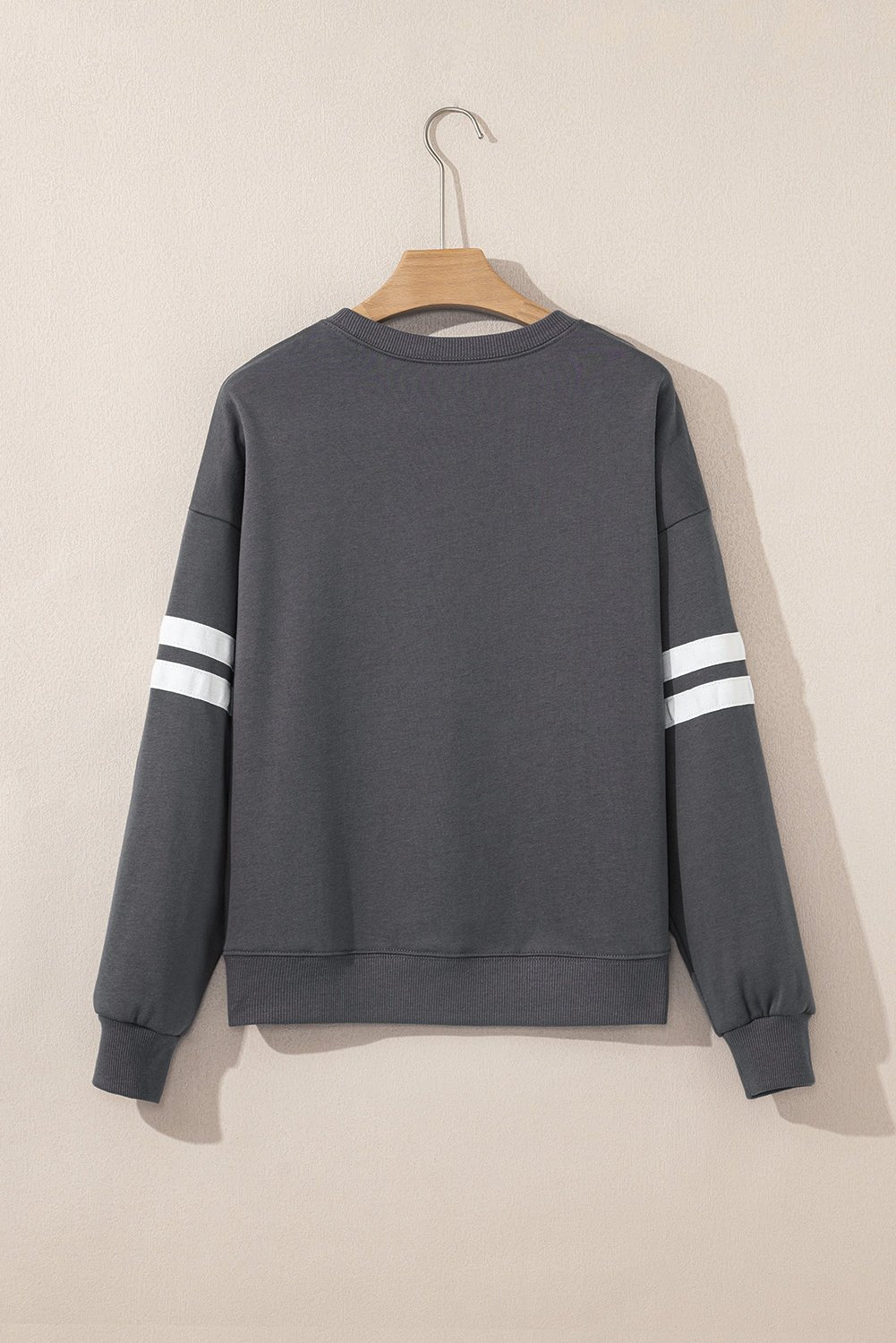 Varsity Stripe Drop Shoulder Oversized Sweatshirt - Rooted & Reckless Co.