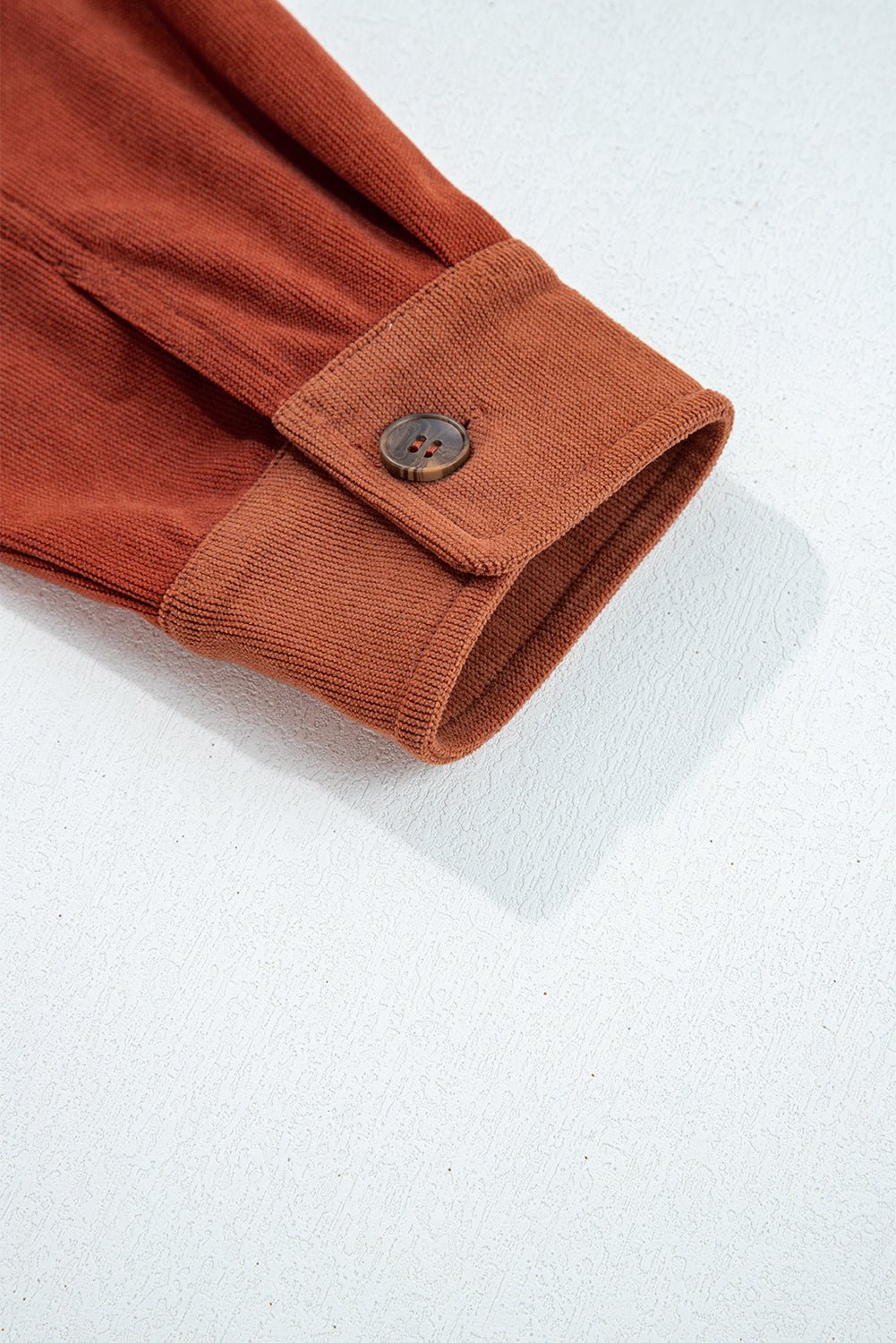 Velvet Button-Up Flap Pocket Drop Shoulder Shacket - Rooted & Reckless Co.