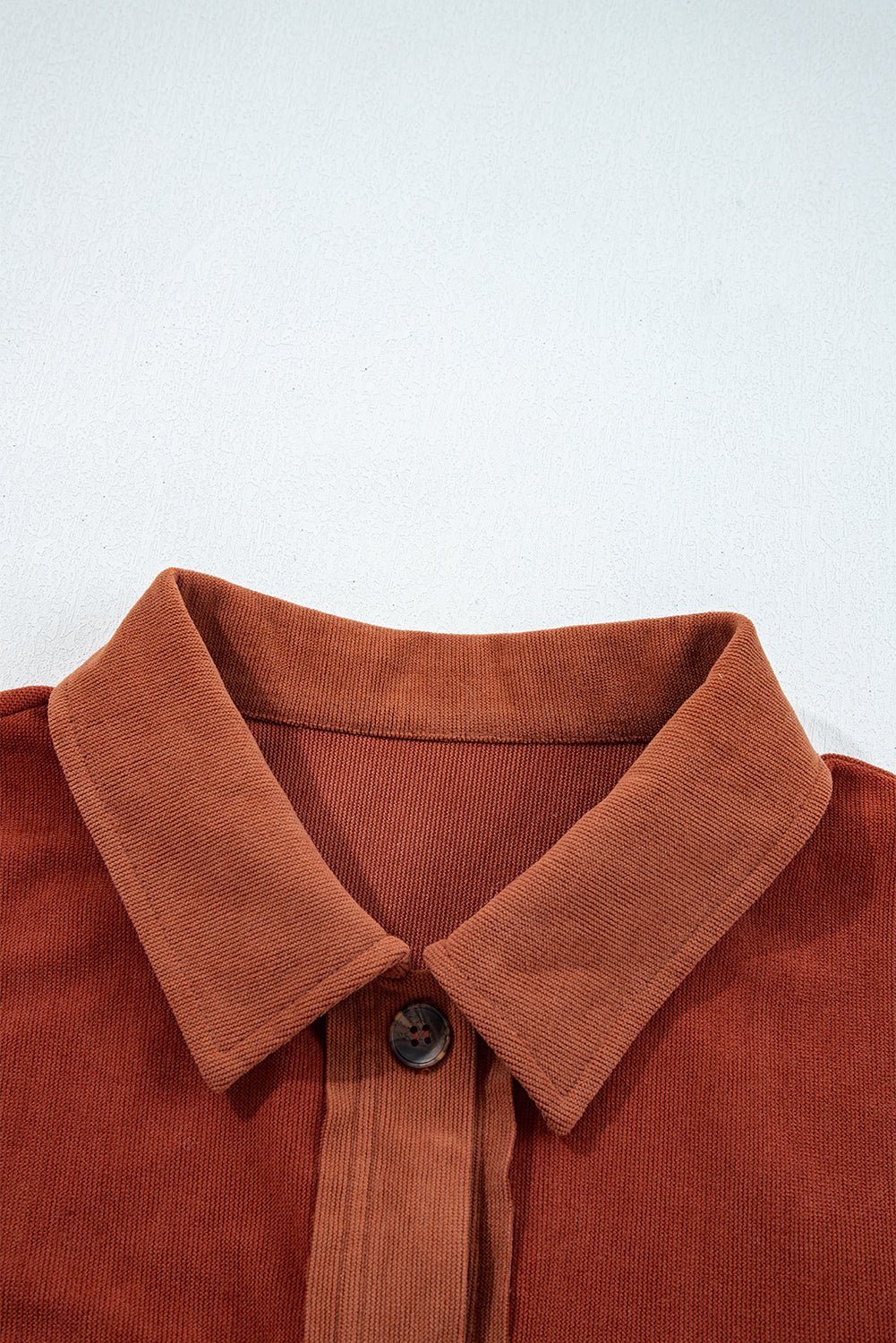 Velvet Button-Up Flap Pocket Drop Shoulder Shacket - Rooted & Reckless Co.