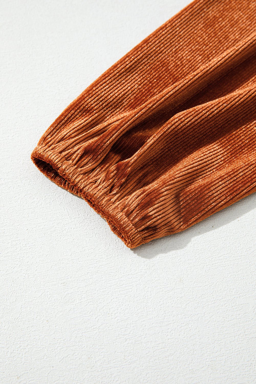 Velvet Ribbed Square Neck Puff Sleeve Top - Rooted & Reckless Co.