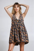 Vintage Bloom Denim Romper - Rooted & Reckless Co.