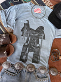 Vintage Saddle Graphic Tee - Rooted & Reckless Co.