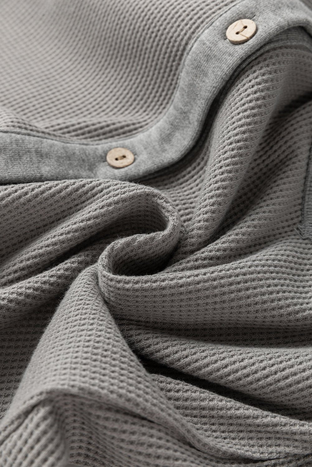 Waffle Knit Patchwork Reverse Seam Button-Up Shacket - Rooted & Reckless Co.