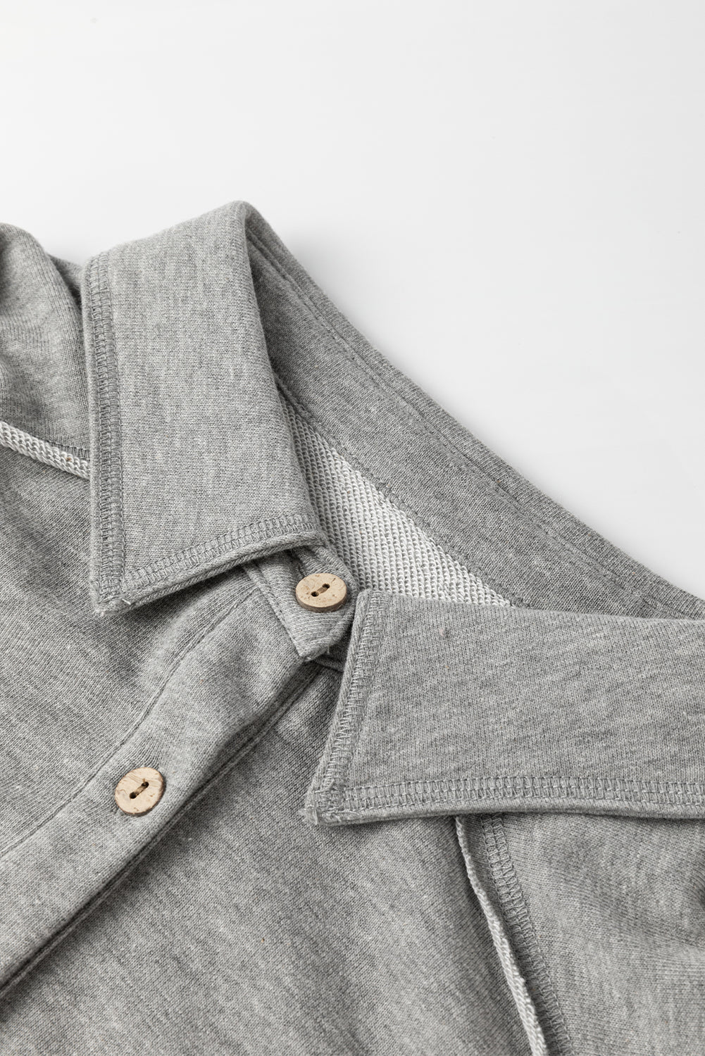 Waffle Knit Patchwork Reverse Seam Button-Up Shacket - Rooted & Reckless Co.