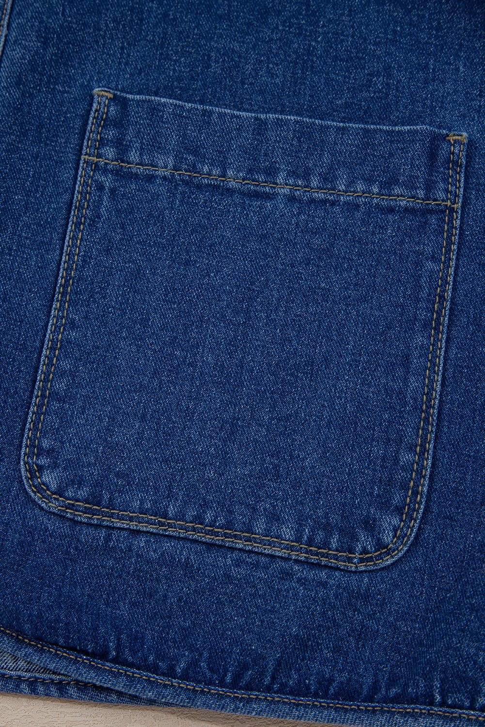 Wash Denim Straight Cut Pocketed Jacket - Rooted & Reckless Co.