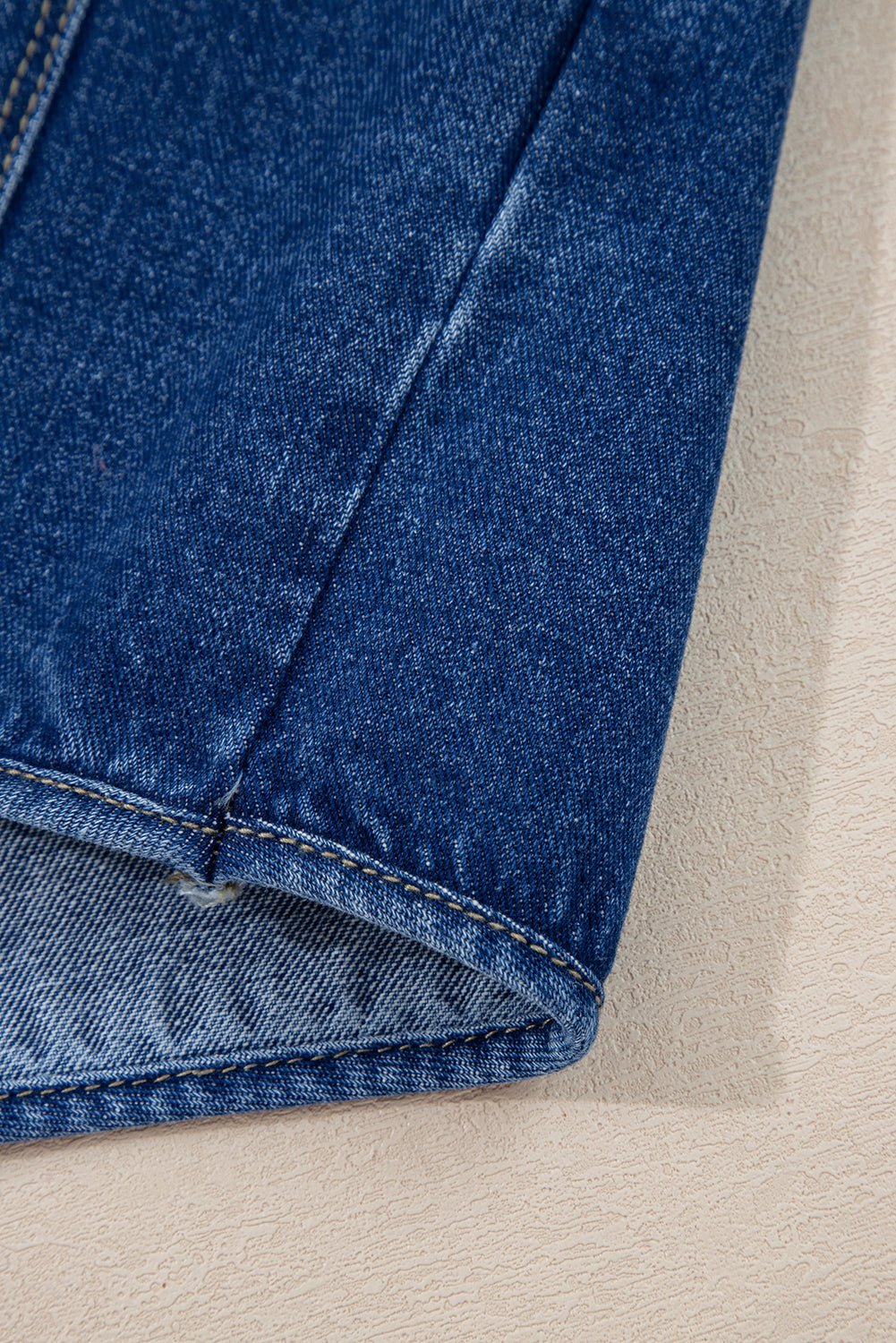 Wash Denim Straight Cut Pocketed Jacket - Rooted & Reckless Co.
