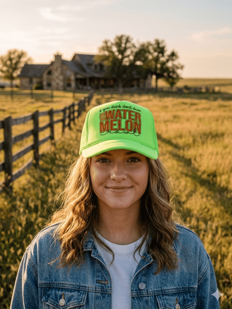 Watermelon Crawl Trucker Hat - Rooted & Reckless Co.