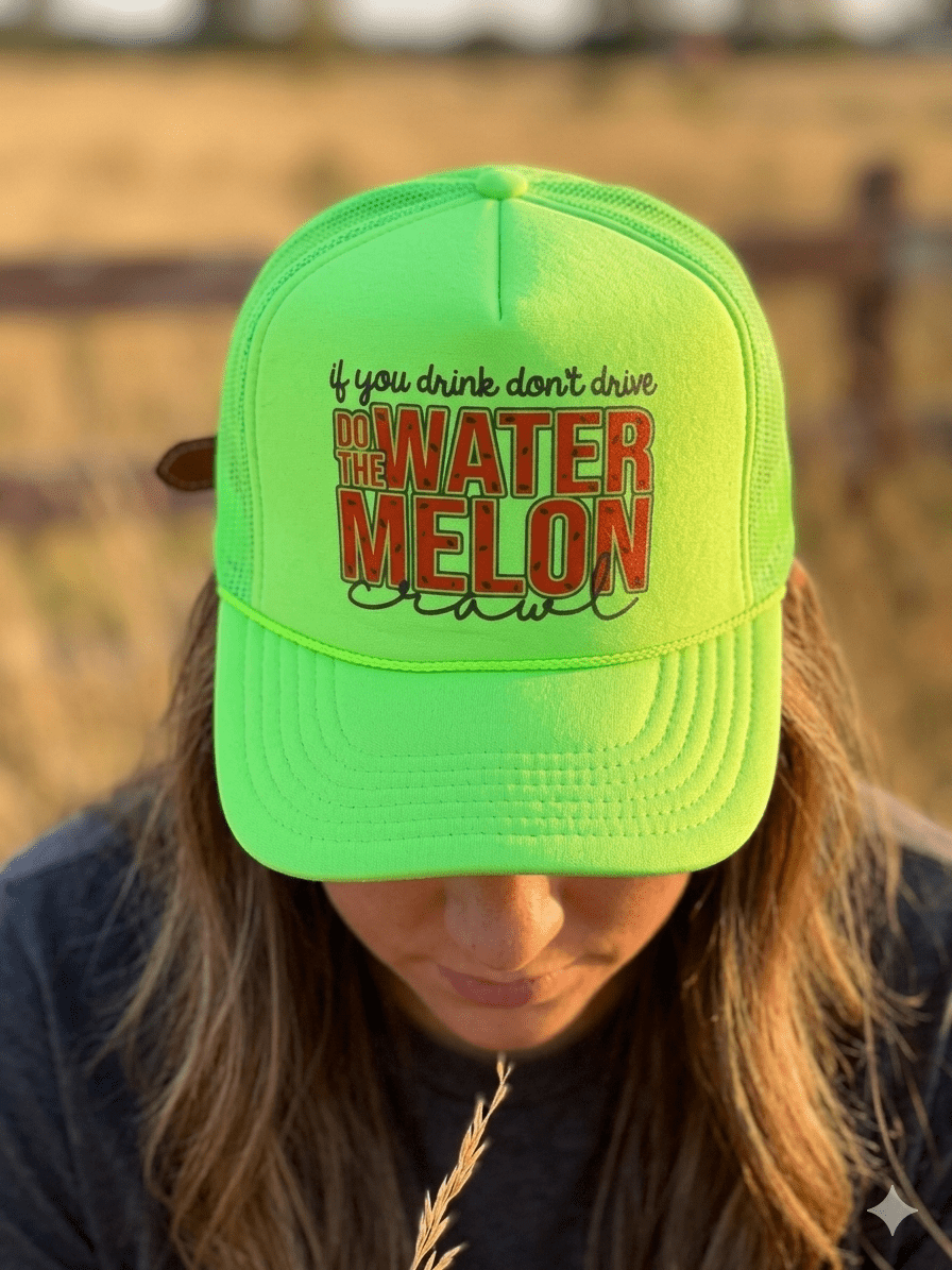 Watermelon Crawl Trucker Hat - Rooted & Reckless Co.