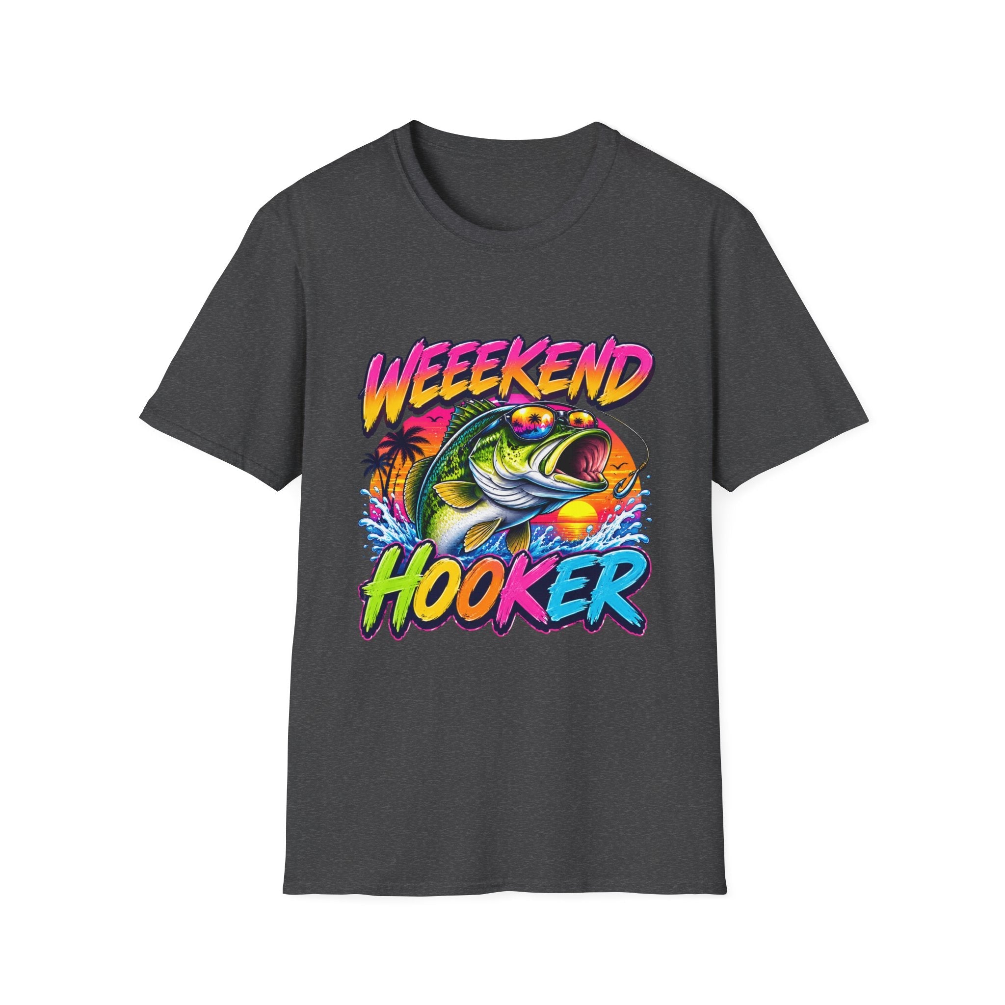 Weekend Hooker T-Shirt — Retro Fishing Bass Graphic Tee - Rooted & Reckless Co.