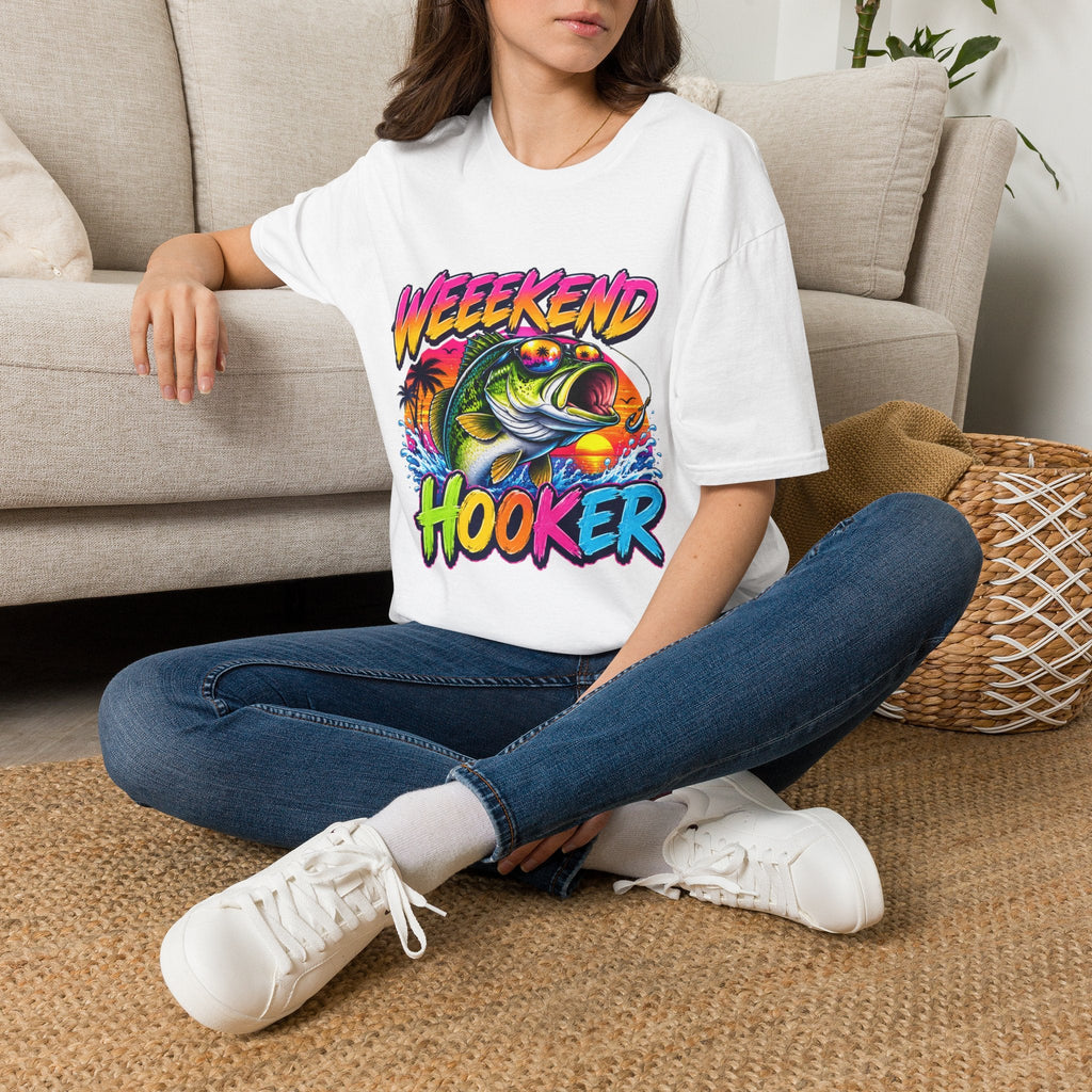 Weekend Hooker T-Shirt — Retro Fishing Bass Graphic Tee - Rooted & Reckless Co.