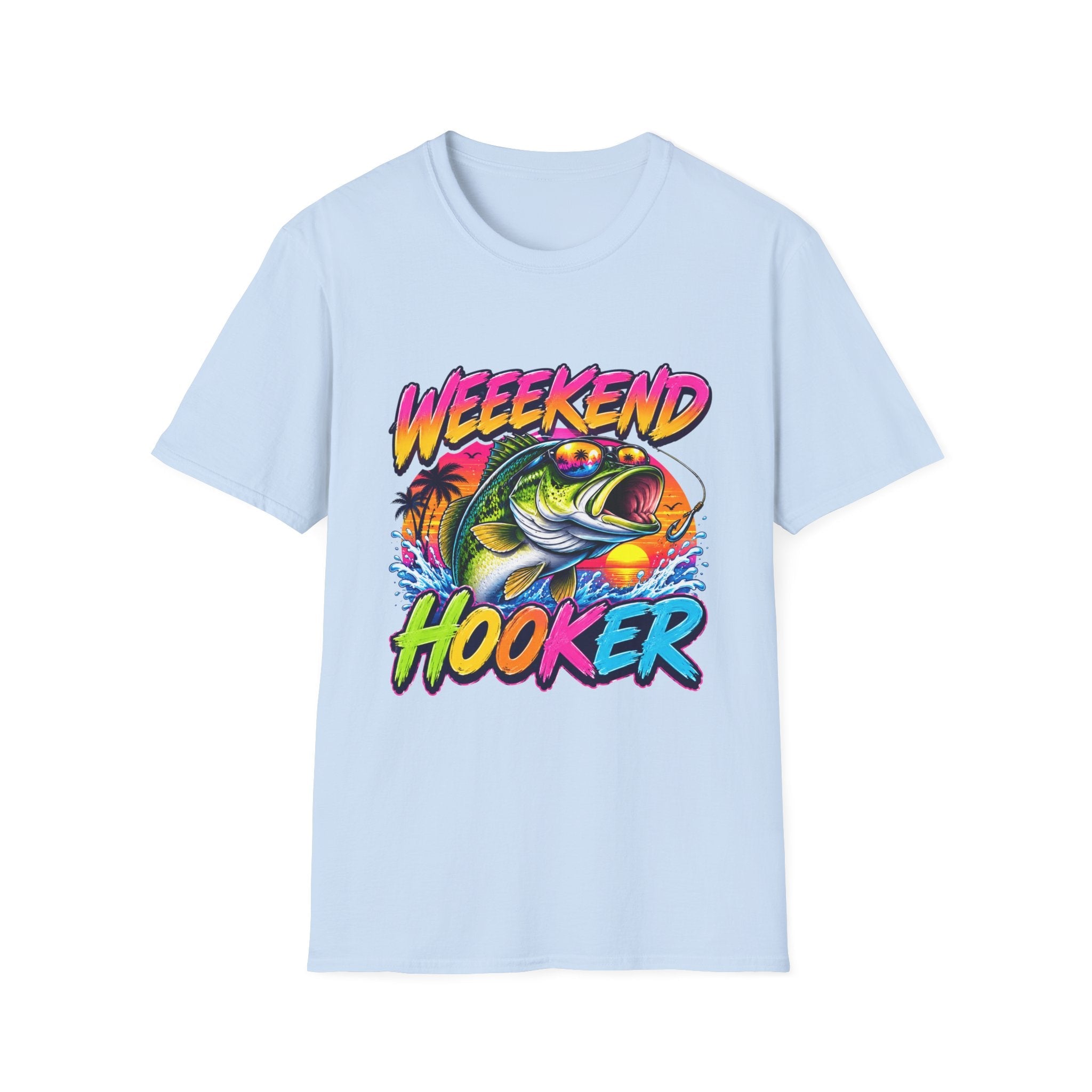 Weekend Hooker T-Shirt — Retro Fishing Bass Graphic Tee - Rooted & Reckless Co.