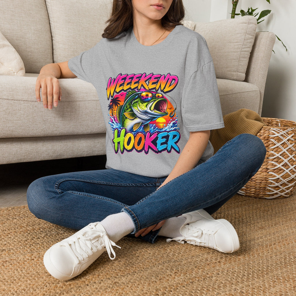Weekend Hooker T-Shirt — Retro Fishing Bass Graphic Tee - Rooted & Reckless Co.
