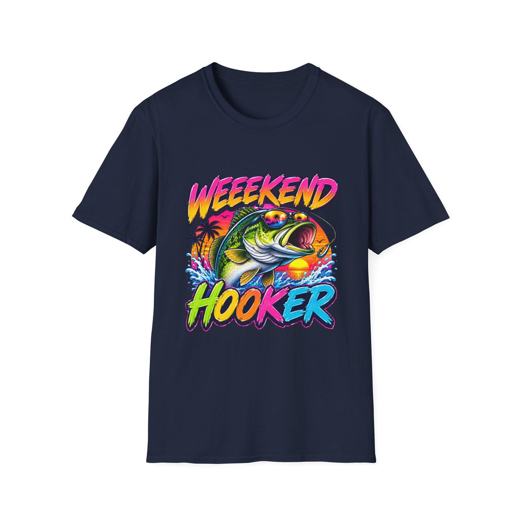 Weekend Hooker T-Shirt — Retro Fishing Bass Graphic Tee - Rooted & Reckless Co.