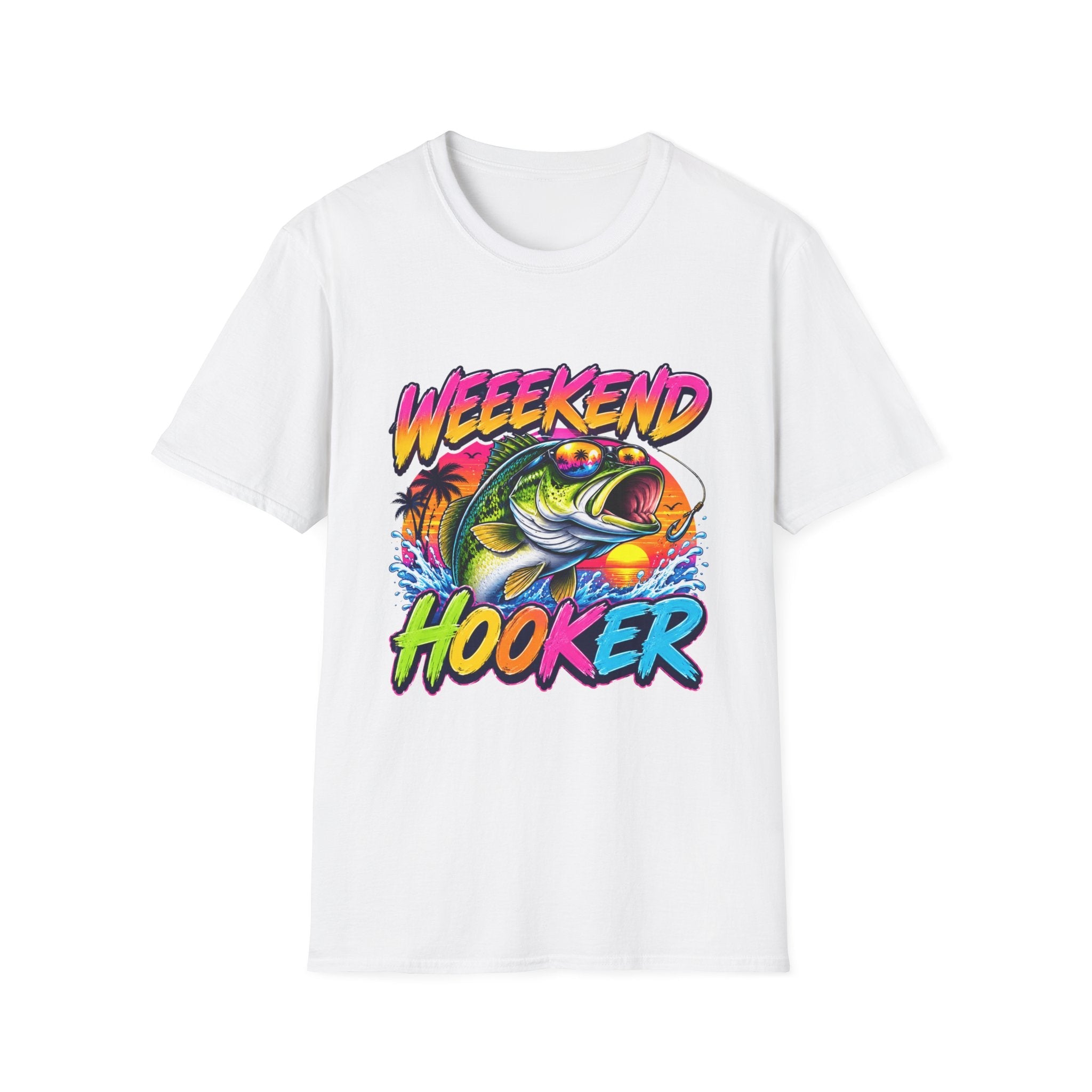 Weekend Hooker T-Shirt — Retro Fishing Bass Graphic Tee - Rooted & Reckless Co.