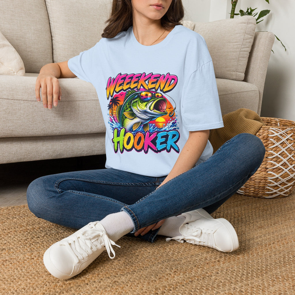Weekend Hooker T-Shirt — Retro Fishing Bass Graphic Tee - Rooted & Reckless Co.