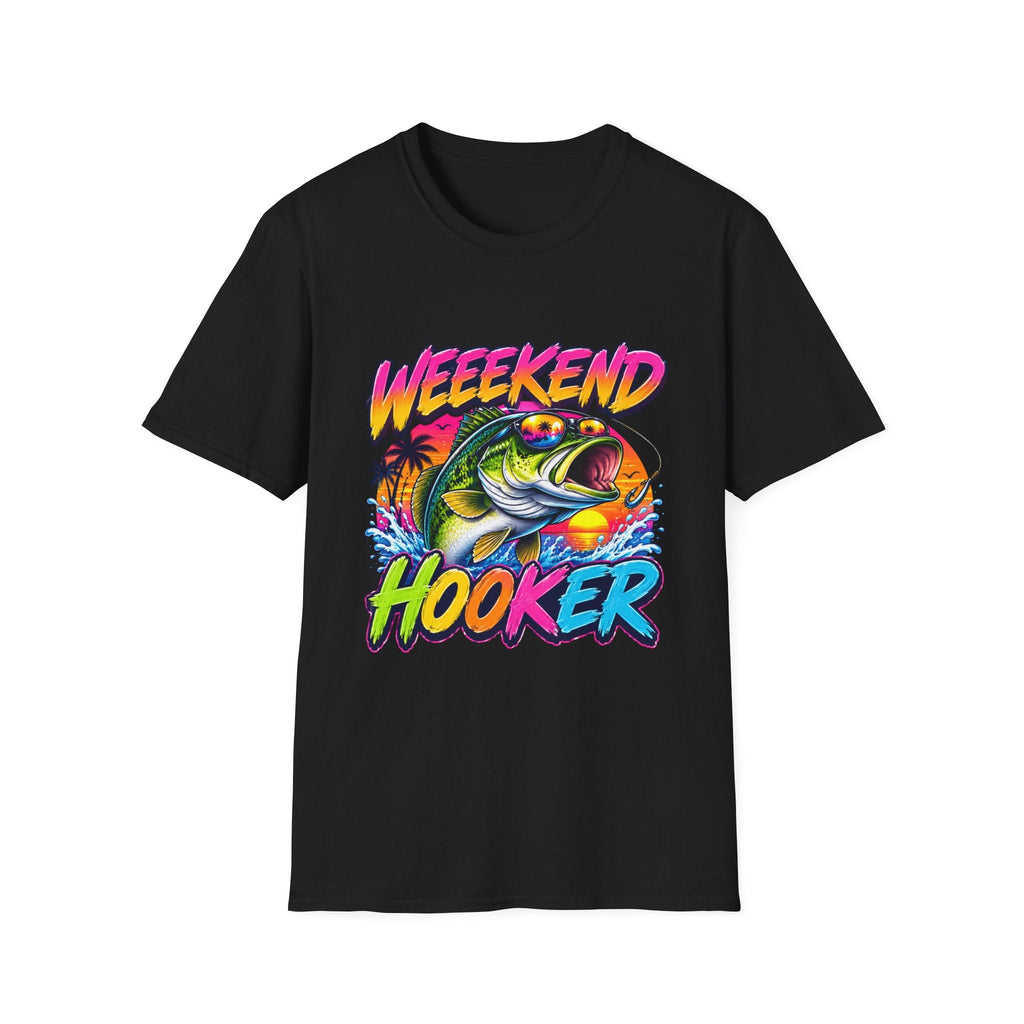 Weekend Hooker T-Shirt — Retro Fishing Bass Graphic Tee - Rooted & Reckless Co.