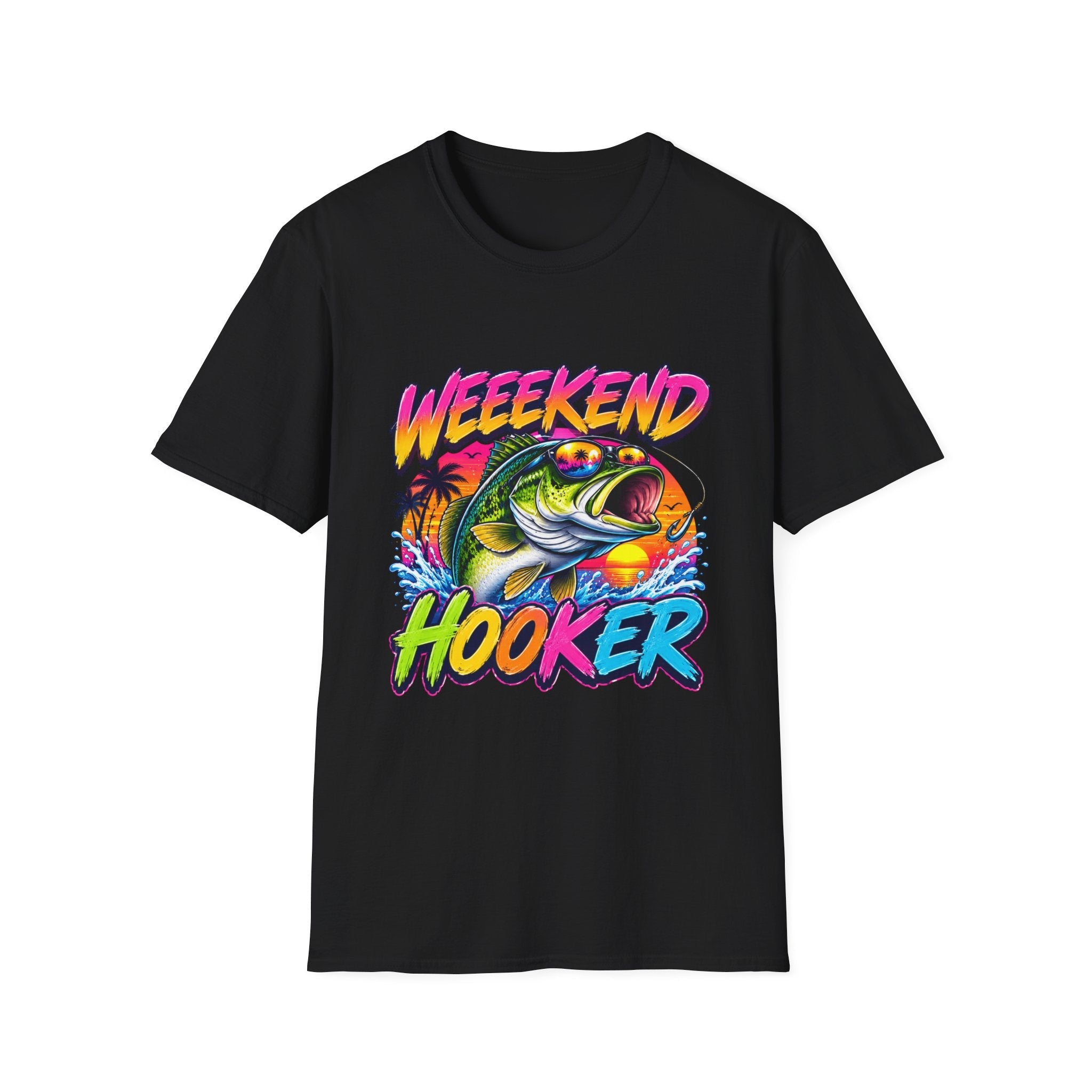 Weekend Hooker T-Shirt — Retro Fishing Bass Graphic Tee - Rooted & Reckless Co.