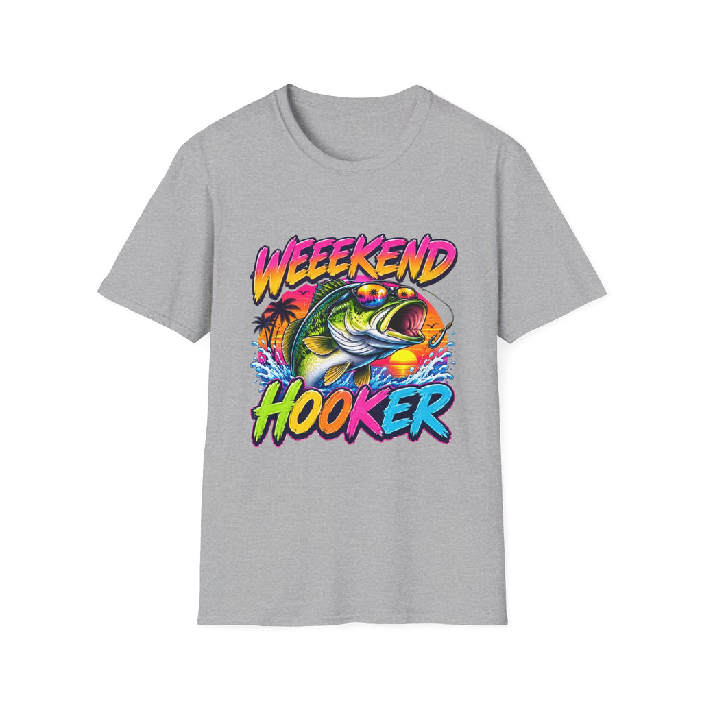 Weekend Hooker T-Shirt — Retro Fishing Bass Graphic Tee - Rooted & Reckless Co.