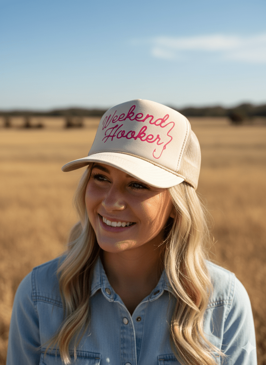 Weekend Hooker Trucker Hat - Rooted & Reckless Co.