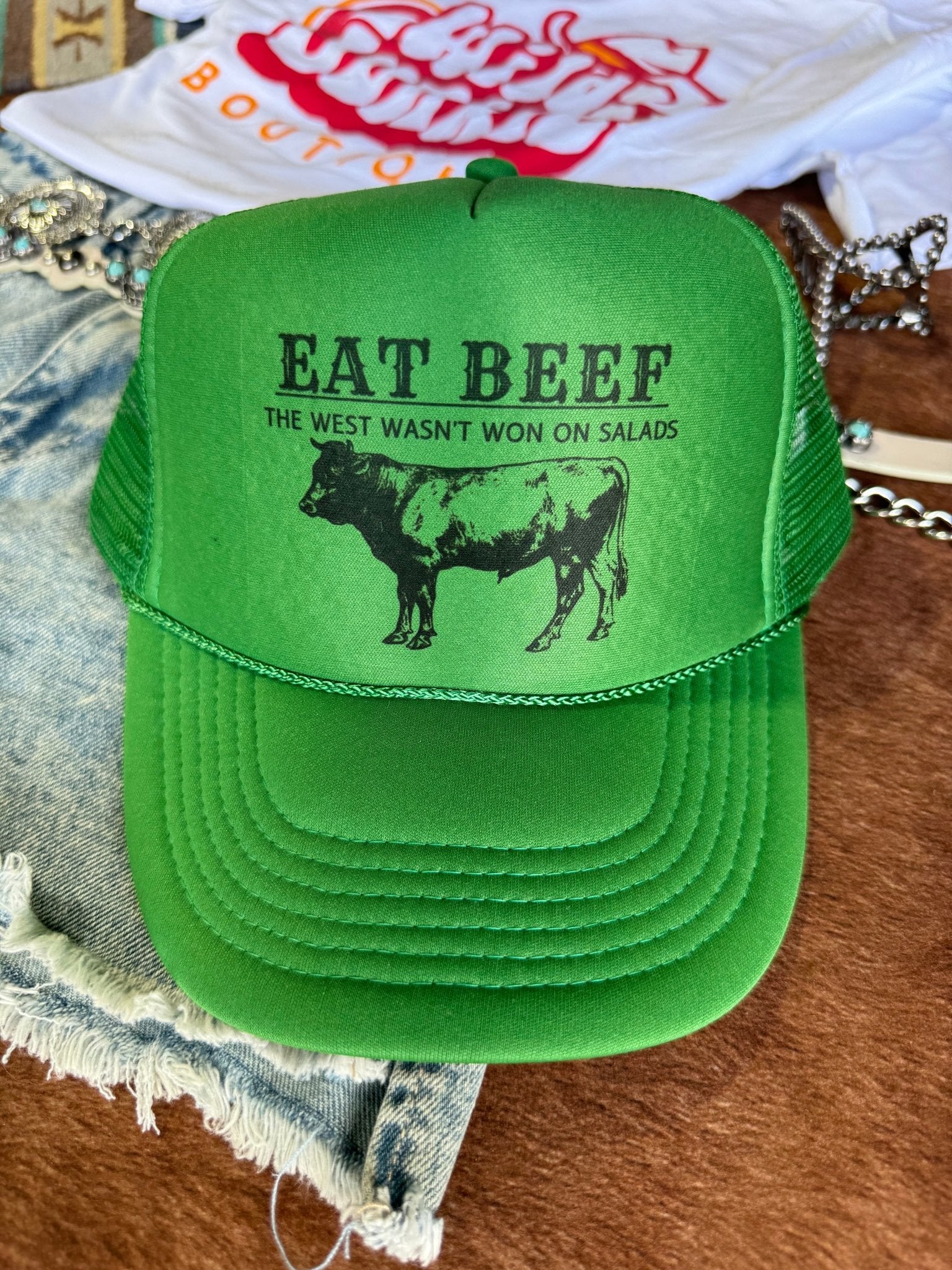 West Wasn't Won On Salads Trucker Hat - Rooted & Reckless Co.