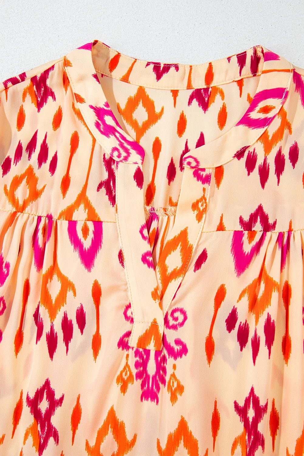 Western Abstract Geometric Long Sleeve Maxi Dress - Rooted & Reckless Co.