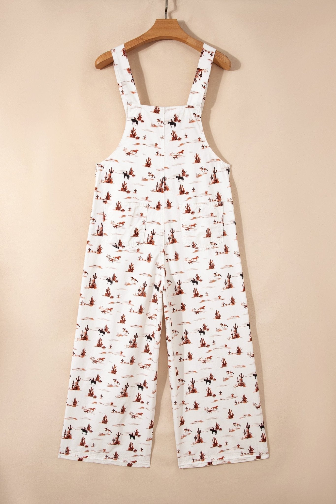 Western Adjustable Buttoned Strap Dungaree Jumpsuit - Rooted & Reckless Co.