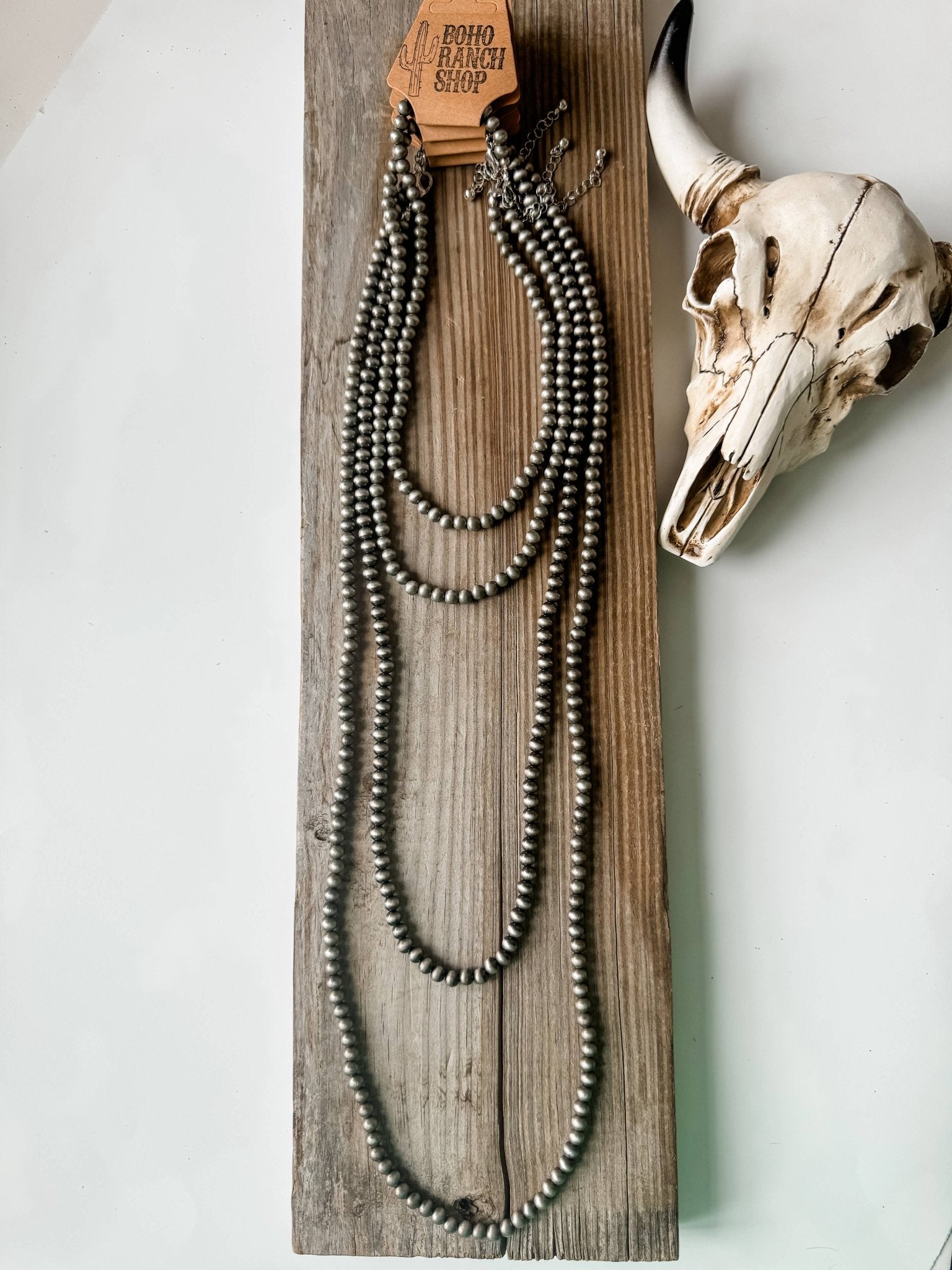 Western Bead Necklace 16” 18” 28” 36” - Rooted & Reckless Co.