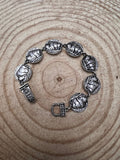 Western Buffalo Coin Magnetic Bracelet — Easy-On Silver Bangle - Rooted & Reckless Co.