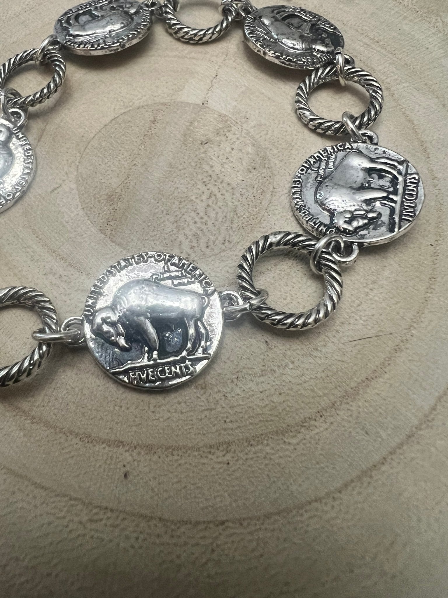 Western Buffalo Coin Toggle Bracelet - Rooted & Reckless Co.