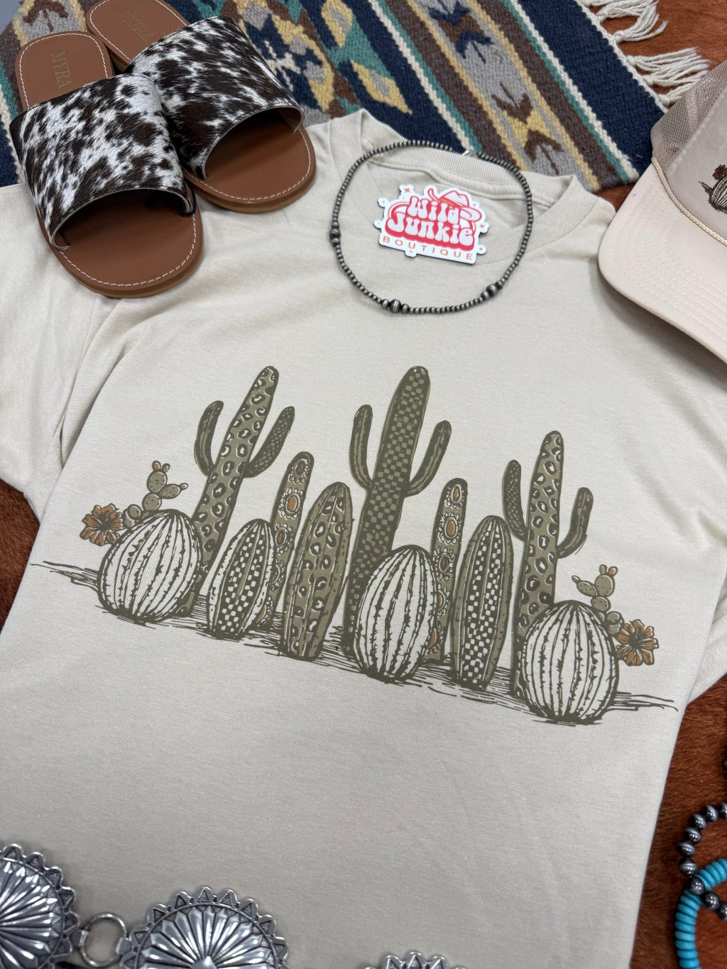 Western Cactus Garden Graphic Tee - Rooted & Reckless Co.
